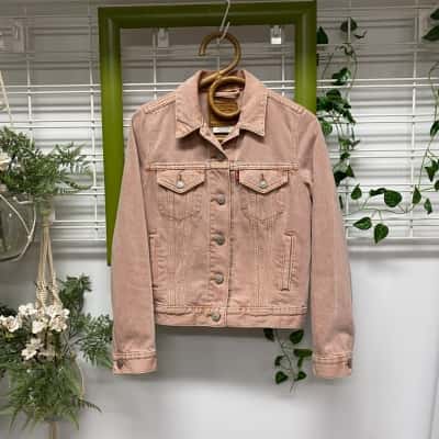 Levis Womens  Size XS Denim Jacket Coral 