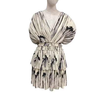 Saba Womens  Size 12 Mini Dress Black  / Cream 