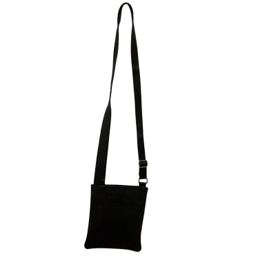 Oran Leather Unisex Cross Body Bag Black