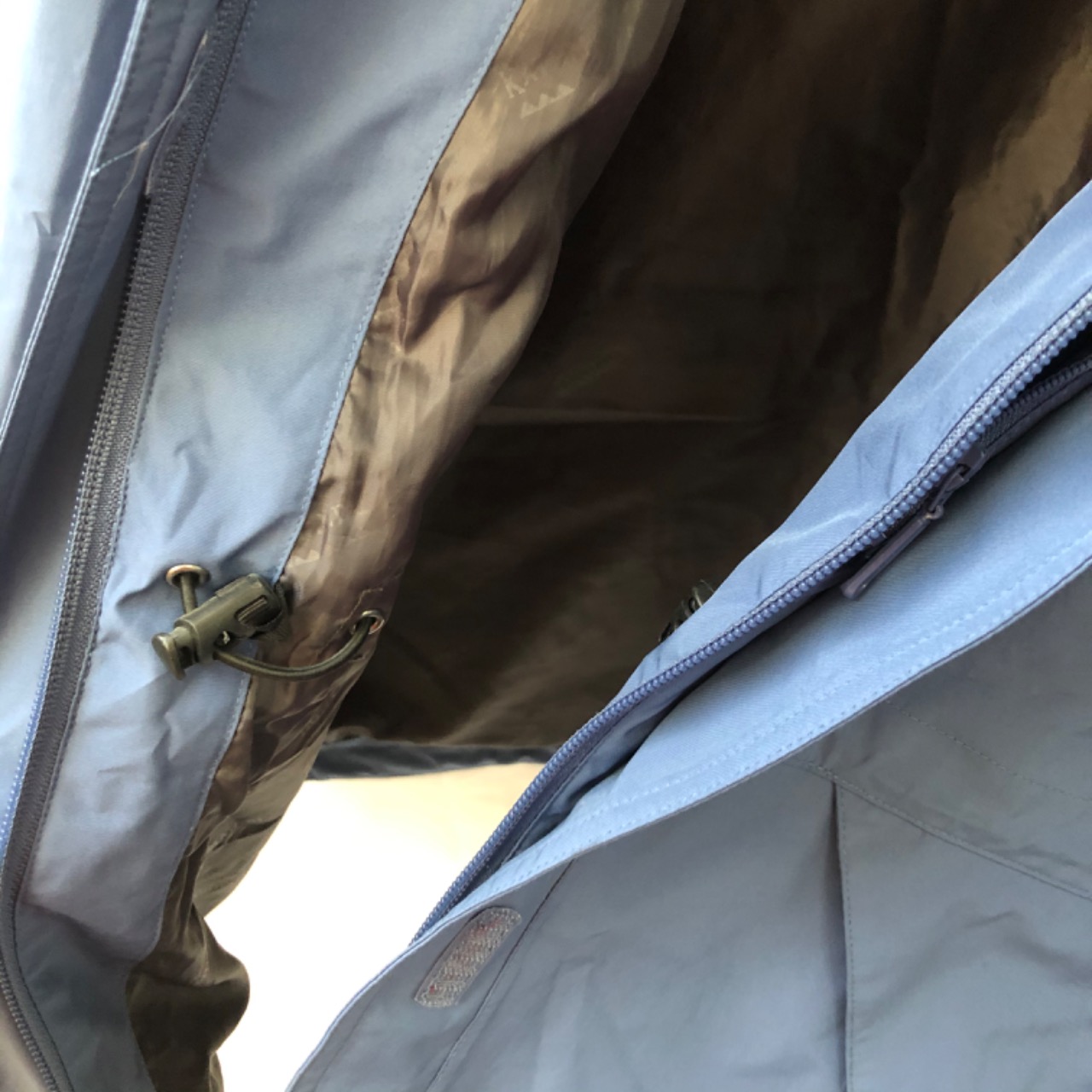 Kathmandu GoreTex Womens Size 12 Hooded Raincoat Blue (s)