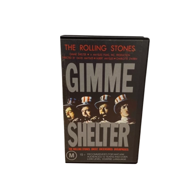 Gimme Shelter - 1970 VHS Tape features Rolling Stones 