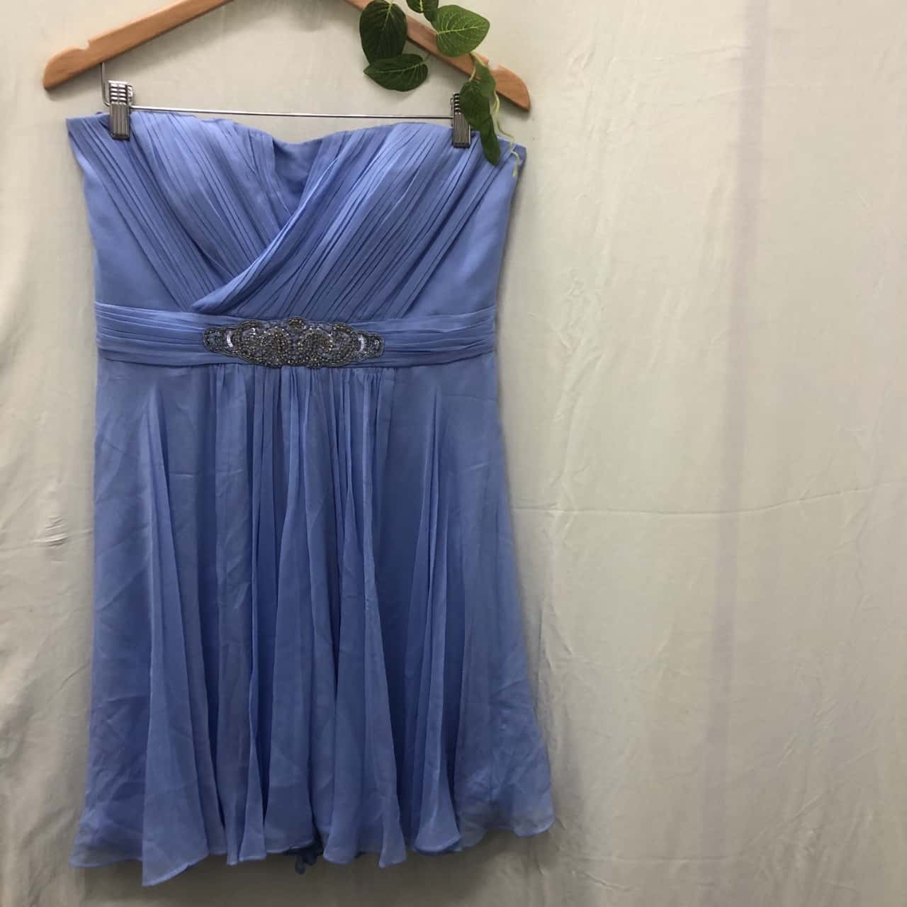 Forever New Womens Size 14 Formal Dress Black /Blue/Silver
