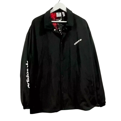 Adidas Black Button Up Jacket Size XL