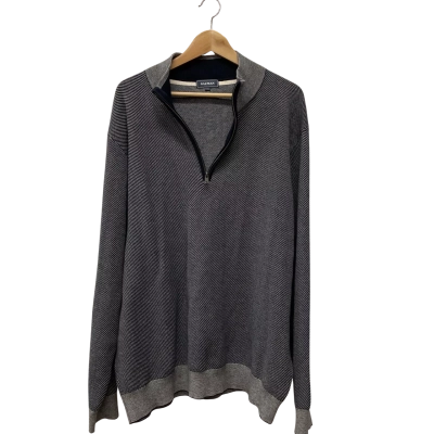 Gazman Mens  Size XXL V-Neck Jumper Cream / Navy Blue 