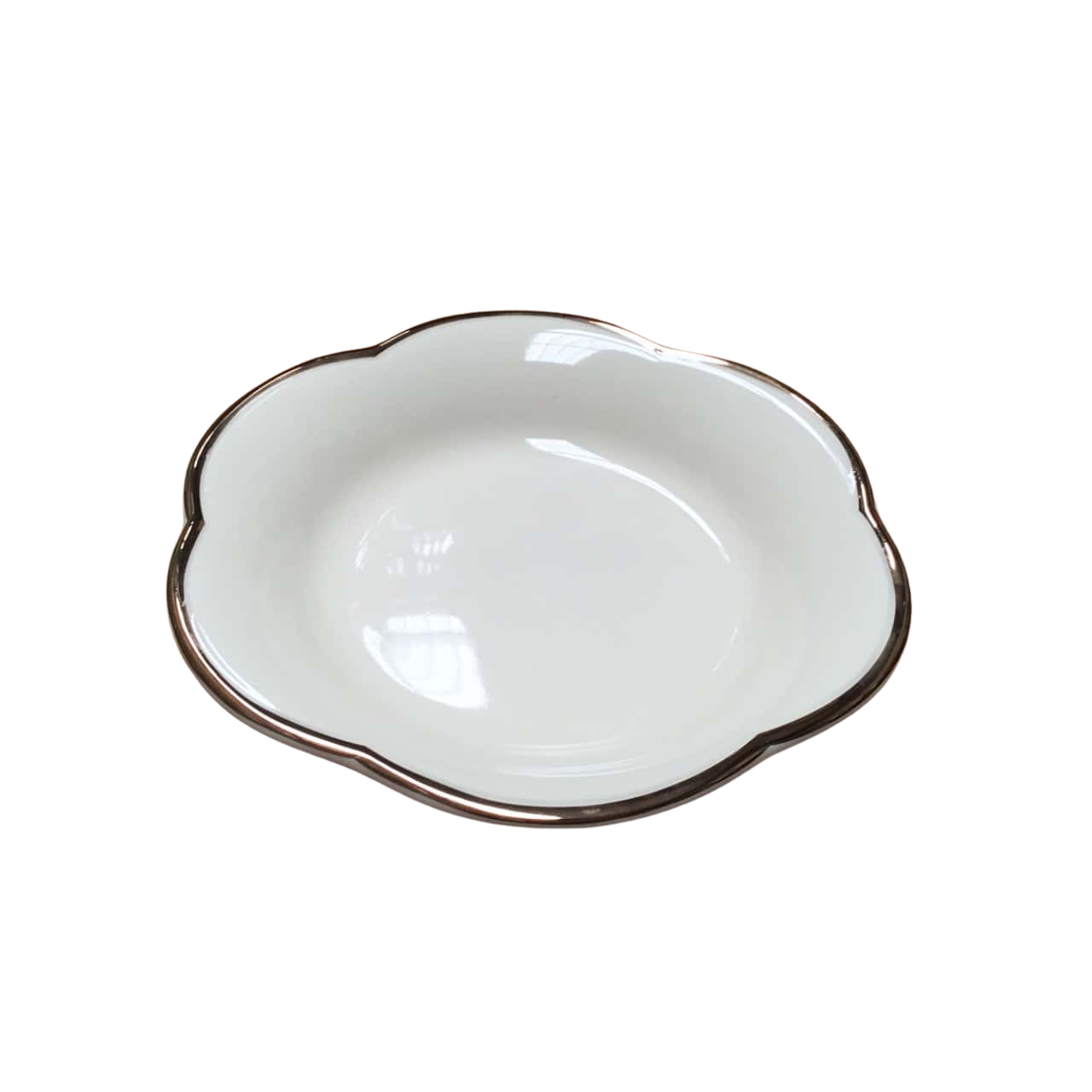 Liddy Dish With Gold Trim Hand Painted In Thailand