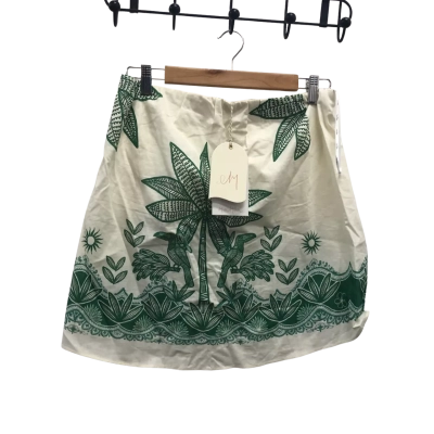 Mia Milani Womens  Size S Green / Off White Strapless Top BNWT
