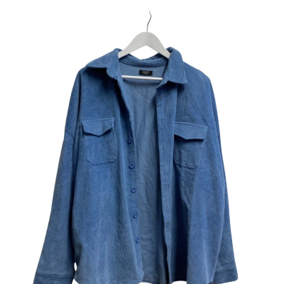 Crop Shop Boutique Womens  Size S Button-down Cardigan Blue 
