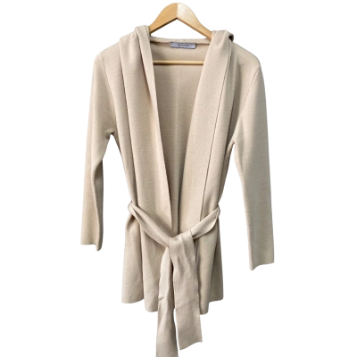 Oroton Womens  Size S Longline Cardigan Nude 