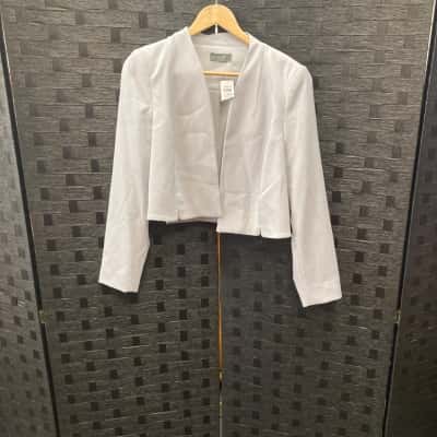 Jacqui-E Womens  Size 12 Grey Jacket