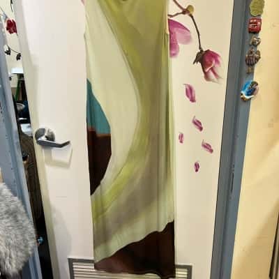  Womens Sleeveless Dress  Black  / Brown / Green 