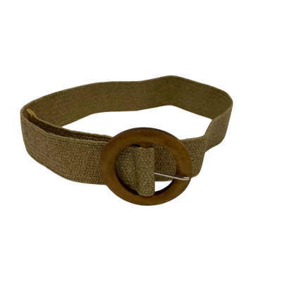 Unbranded Women's Elastic Belt With Wooden Buckle Size One Size 