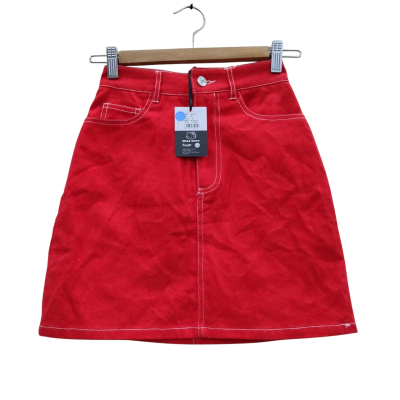 Dotti Womens Size 4 A-Line Skirt Red (4)