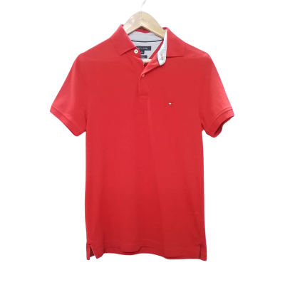 Tommy Hilfiger Mens  Size S Red Polo Shirt 