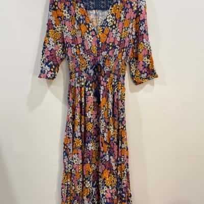Jaase Womens  Size XL Maxi Dress Floral 