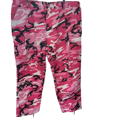  Womens  Size XXL Cargo Pants Black  / Pink  / White 