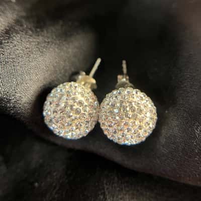 925 Stamped Sparkling Earrings