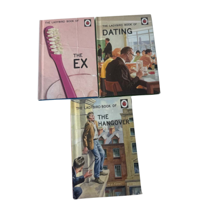 3x Grownups Ladybird books the ex dating and hangover 