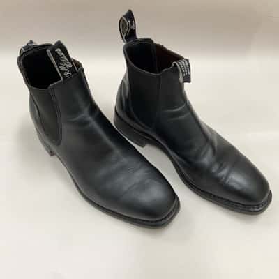 R.M.Williams - Mens Craftsman Leather Boots - Made in Australia - Size 8 - Black  