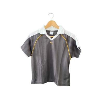 Puma Size XS Short Sleeve Top Black/Gold/Multicoloured/White BNWT