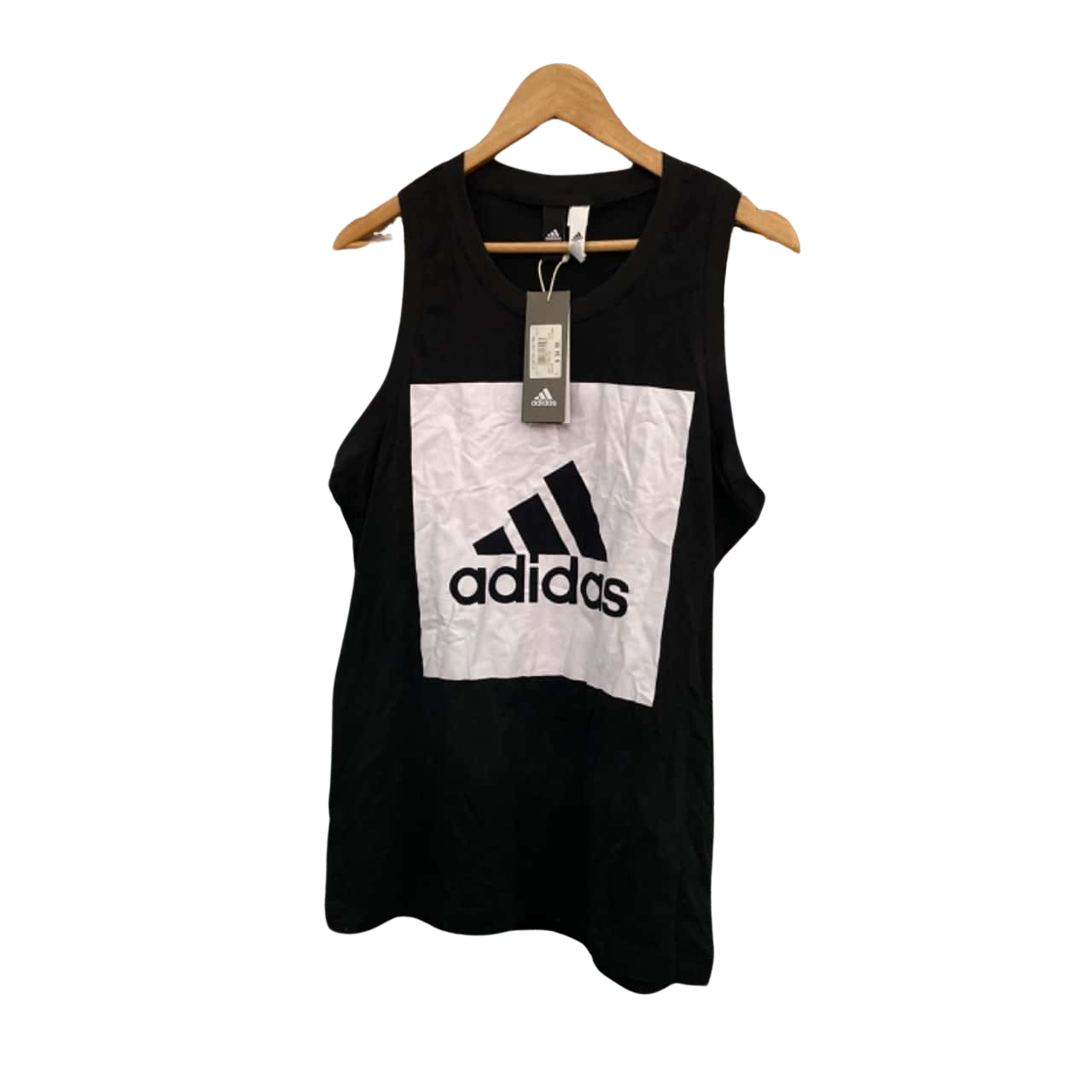 Mens Adidas Tank Top Black / White Size M