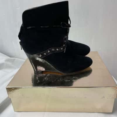 Mimco Women's Leather Boots Size 39 Black