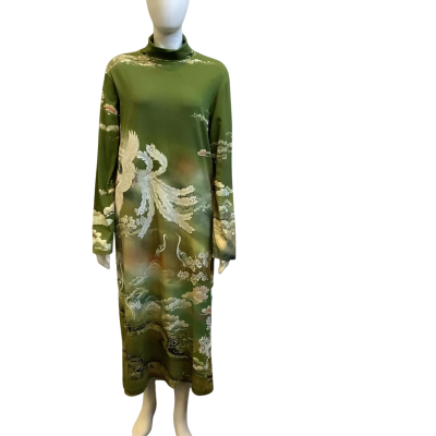 Brand New F.R.S. For Restless Sleepers Womens Size M Bolbe Dress Green Mix
