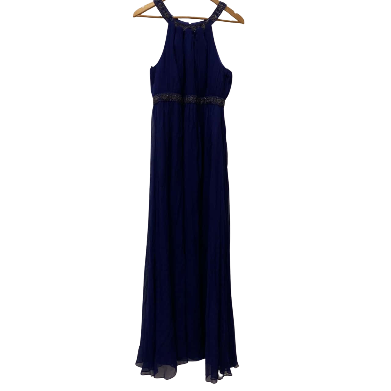 Forever New Womens Size 14 100% Silk Sequins Maxi Dress Navy Blue BNWT  ($249.99)(s)