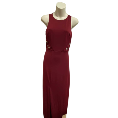 Aqua Capsule  Maxi Dress Womens  Size S Maroon 