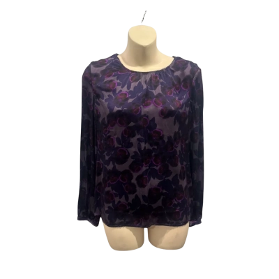 David Lawrence Womens  Size 8 Long Sleeve Top Purple 