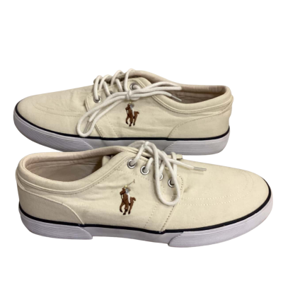 Polo Ralph Lauren Mens  Size 10 Sneakers Beige 