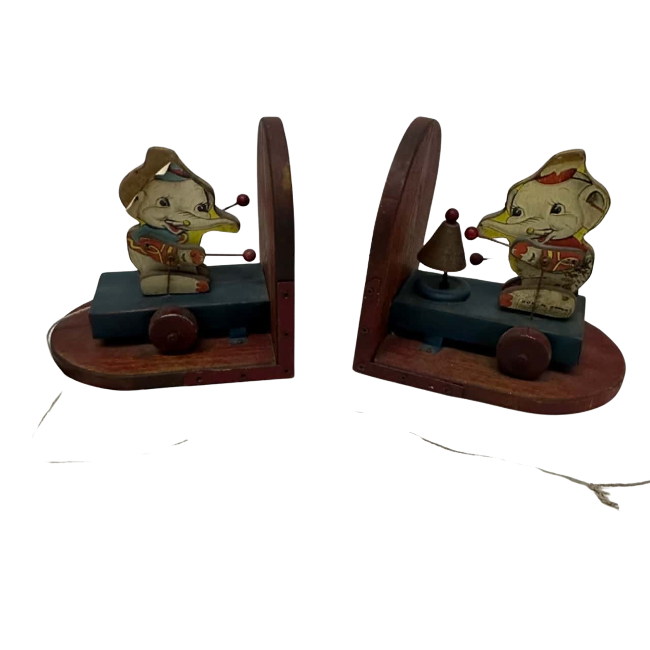 Pull Bookends Vintage Pull Toy Book Ends(s)