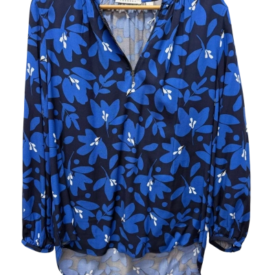 Trenery - Blue Women’s Floral Shirt - Size L - BNWT. 