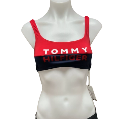 Tommy Hilfiger Womens Size M Bralette Blue / Red / White 