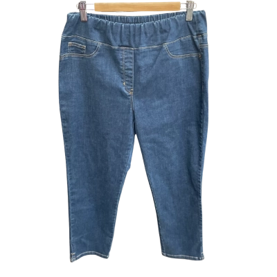 Blue Illusion Womens Jeans Size L Blue 
