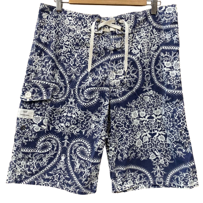 Country Road Navy/White Patterned Boardshorts Size M