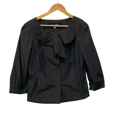 Veronica Maine Womens  Size 12 3/4 Sleeve Top Black  