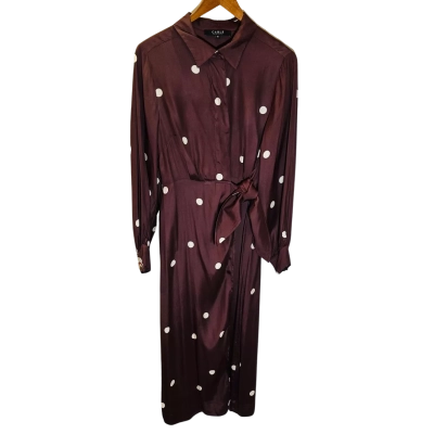 CABLE MELBOURNE Size 10 Maxi Dress Maroon 