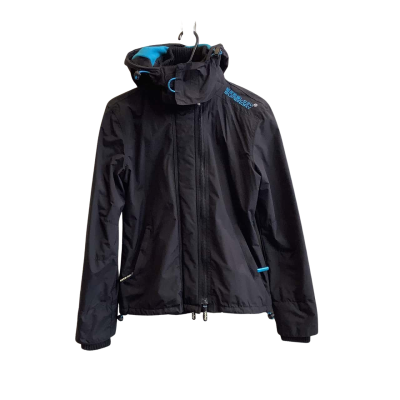 Superdry Men's Label Size M Windcheater Black & Blue  