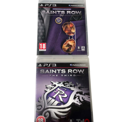 PS3 Blu-ray games Saints Row The Third & IV