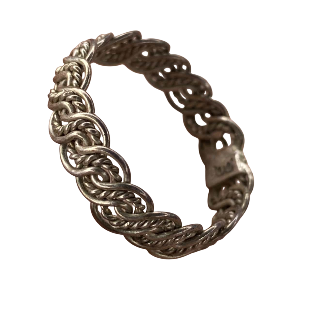 Vintage Chainmail Ring Silver 800(s)