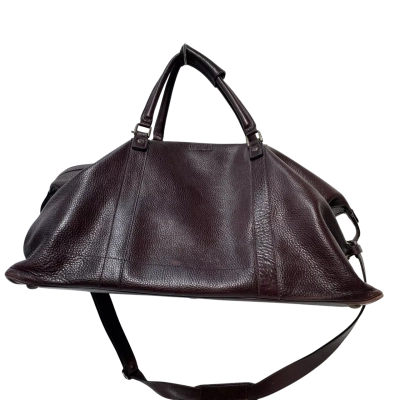 Mens vintage leather bag brown by konev nz