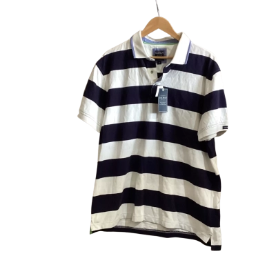 Guzman Mens  Size XL Polo Shirt Striped 