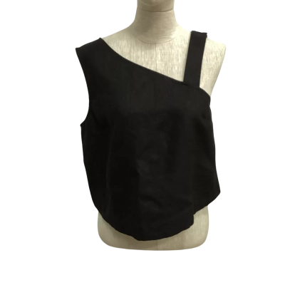Oroton Womens  Size 8 Sleeveless Top Black  