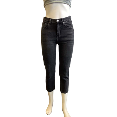 Alexander Wang Women's Size 27 Skinny Cropped Jean Faded Black  