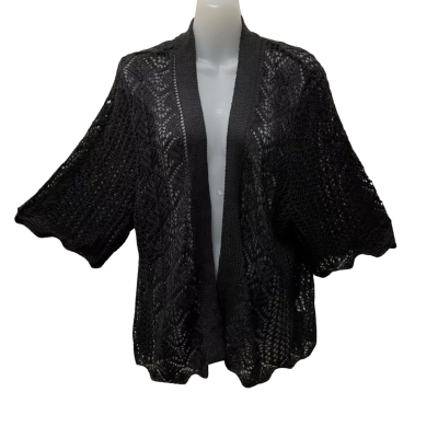 beme Knitted Cardigan Womens  Size S Black  