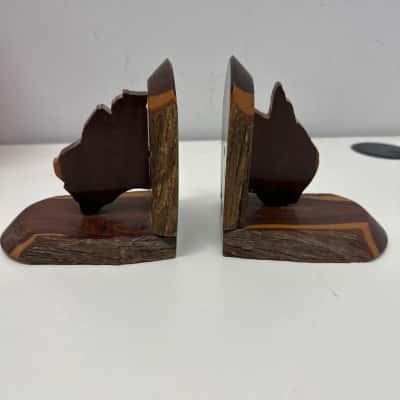 Vintage Regent Australia Mulga Wood Bookends