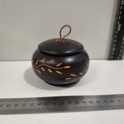 Wooden Trinket Box and Lid 
