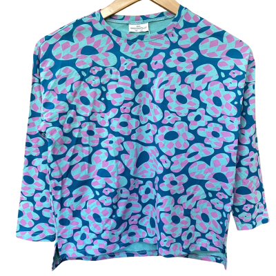 Coccodrillo Kids Teal/Pink Floral Top Size 10Y
