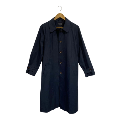 Forcast Womens Kelsea Mac Coat Size 10 Navy Blue 