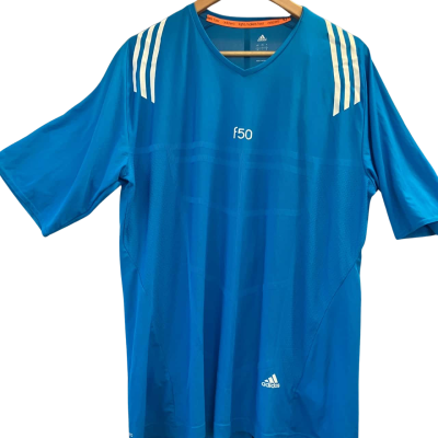 Adidas Mens  Size L Blue F50 sports top